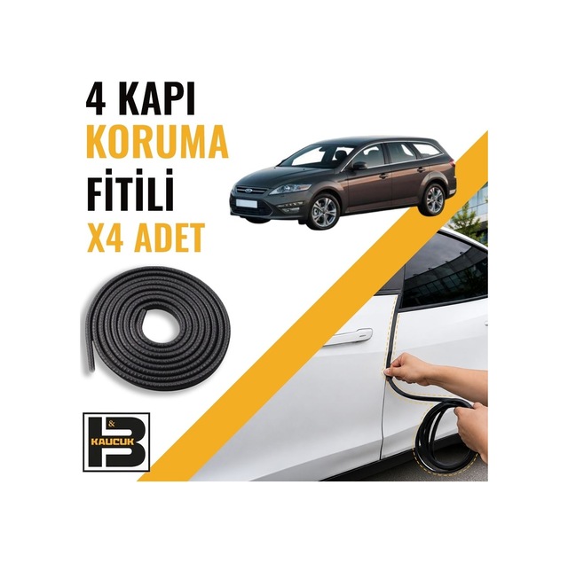 Ford Mondeo Station Wagon 4.nesil Kapı Koruma Fitili-4 Kapı-siyah-bm2227