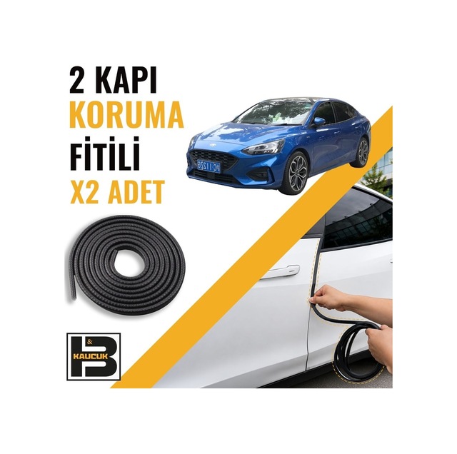 Ford Focus St 4.nesil Kapı Koruma Fitili-iki Kapı-siyah-bm1214