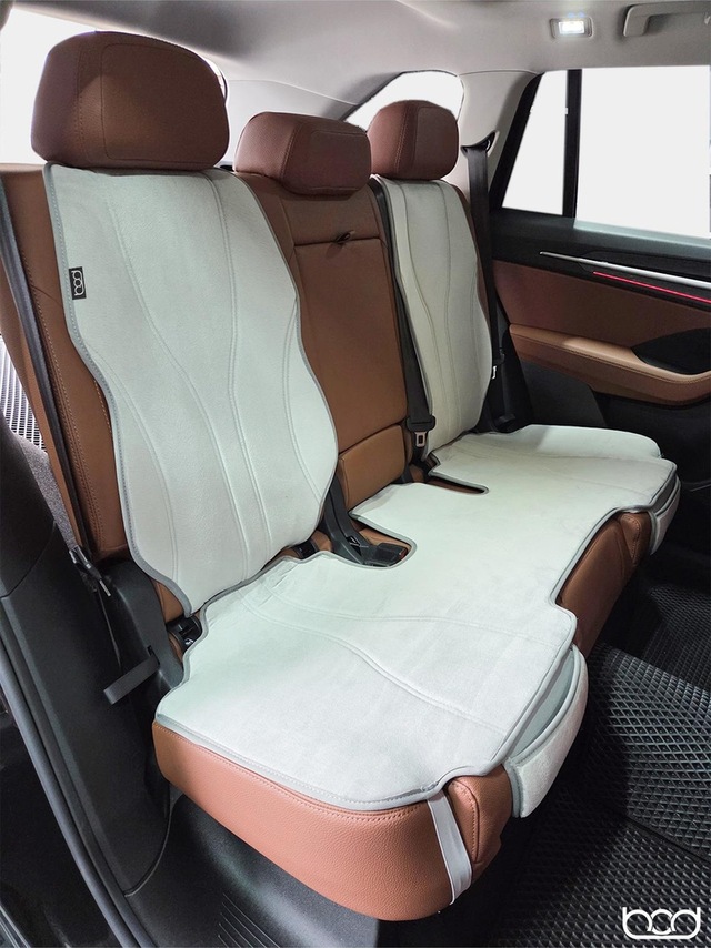 Bod Skoda Kodiaq Oto Koltuk Koruyucu Kılıf 2023-sonrası Latmos Serisi Gri
