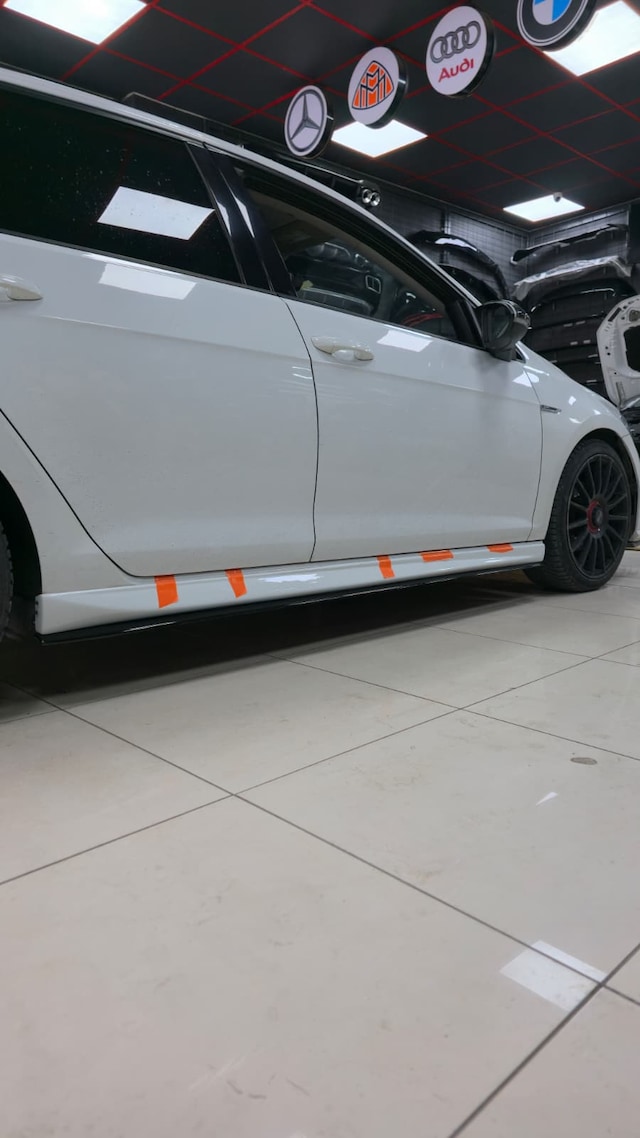 Golf 7 - 7,5 Aero Marspiyel + Lip Plastik Boyalı Lc9a Lip Parlak Siyah