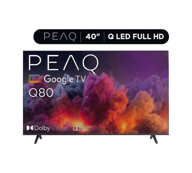 Peaq 40Q80 40" Google İşletim Sistemli Dahili Uydu Alıcılı Full HD QLED Smart TV