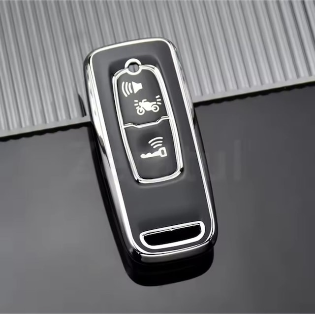 Honda Forza 2023-2024-2025 Anahtar Kılıfı Siyah-silver
