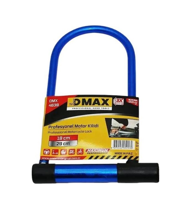 Dmax Dmx-4639 Motosiklet Ve Direksiyon Kilidi 18 Mm X 29 Cm
