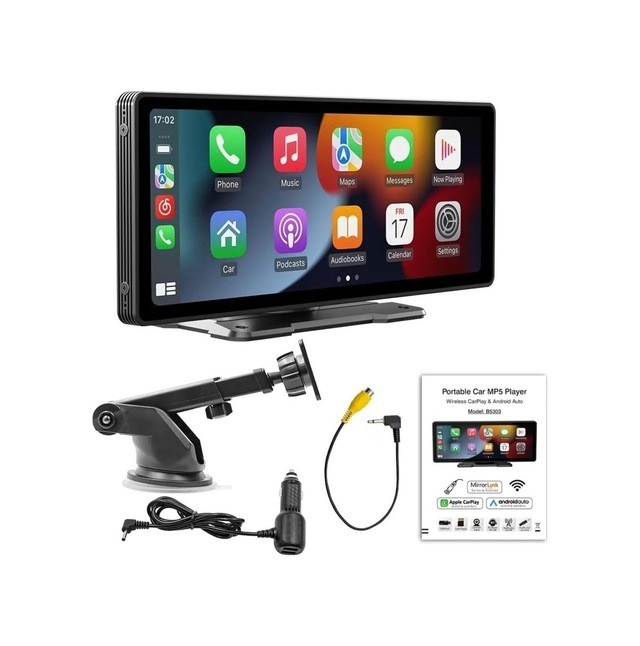 Tak Çalıştır Carplay Apple Android Auto Ekran Kablosuz 10.2inç Araç Araba Ekran Navigasyon