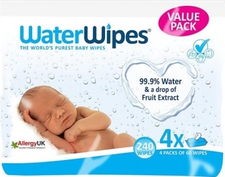 Waterwipes Islak Mendil 4'Lü Paket 240'Lı