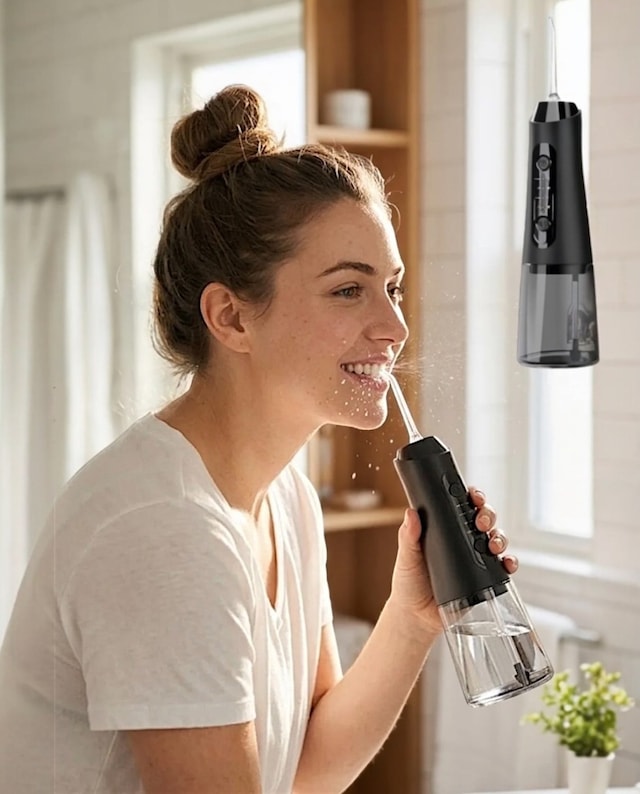 Amf11 Auhma Smart Akıllı Ağız Duşu Çoklu Hız Ayarlı Siyah