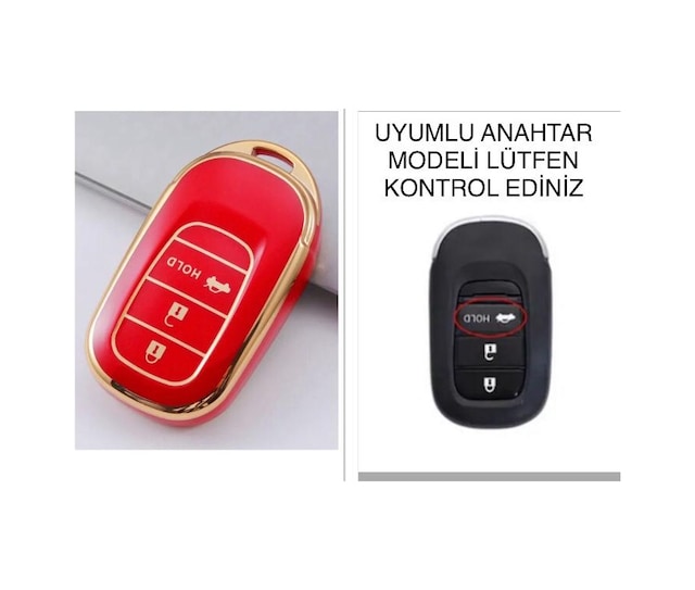 YENİ Honda Uyumlu CİVİC ACCORD HR-V CR-V SUSTASIZ ANAHTAR KORUMA KILIFI