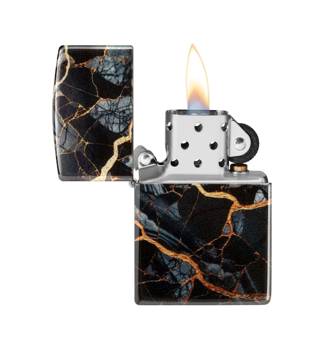 Zippo Çakmak -46255 Marble Desıgn 8 Numara Siyah