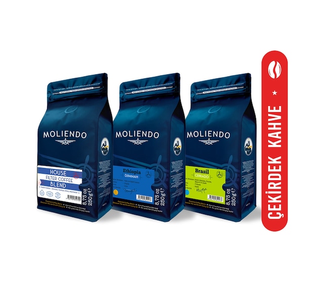 Moliendo Ekonomik Paket Çekirdek Kahve 3 x 250 G