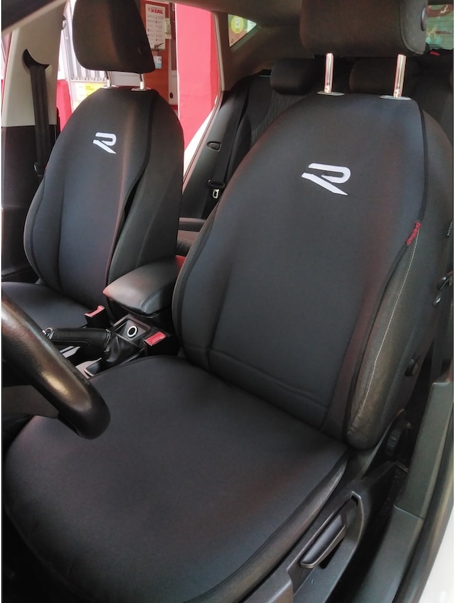 Volkswagen R Logo Nakışlı Ön Ikili Oto Koltuk Kılıfı (500444074)