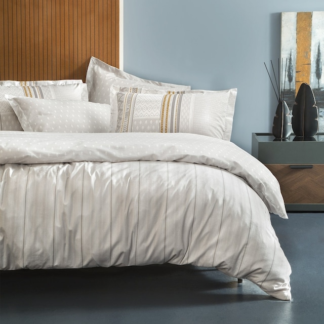 Yataş Bedding Pamena Ranforce Nevresim Takımı Gri Çift Kişilik Gri