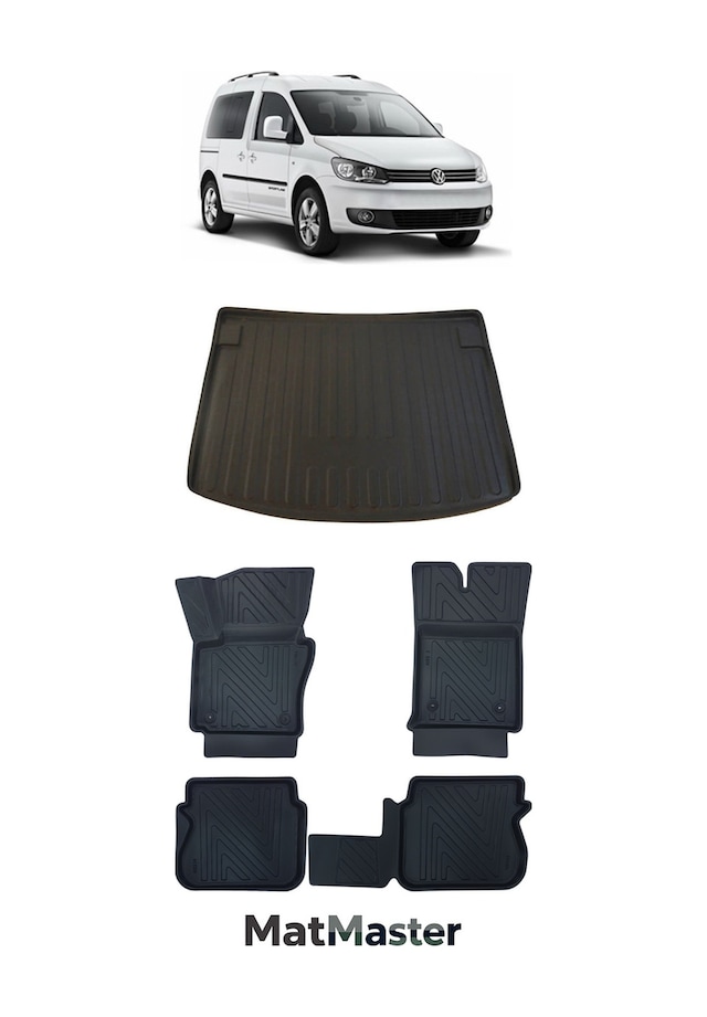 Volkswagen Caddy 2012 Model 5d Premium Ekstra Havuzlu Paspas Ve Bagaj Havuzu Set
