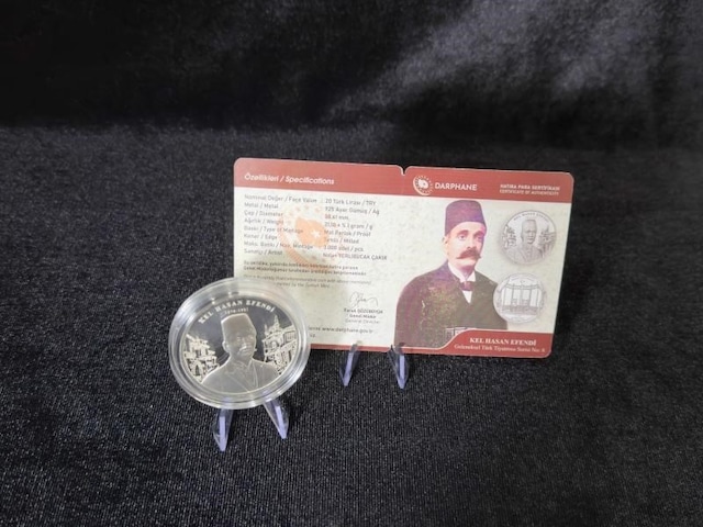 Darphane Kel Hasan Efendi Geleneksel Türk Tiyatrosu Serisi No:8 Gümüş Hatıra Sikkesi Darphane, 925 Ayar