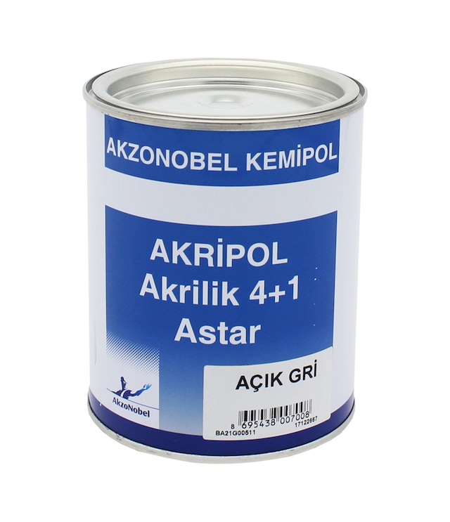 Akzonobel Kemipol Akripol Akrilik 4+1 Astar Açık Gri Astar 1Litre