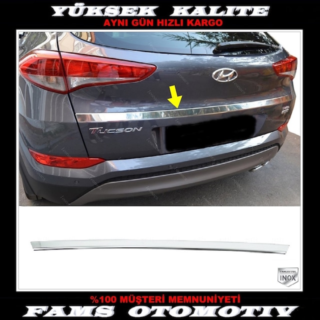 Hyundai Tucson Krom Bagaj Çıtası 2015-2019 Arası P.Çelik Geniş