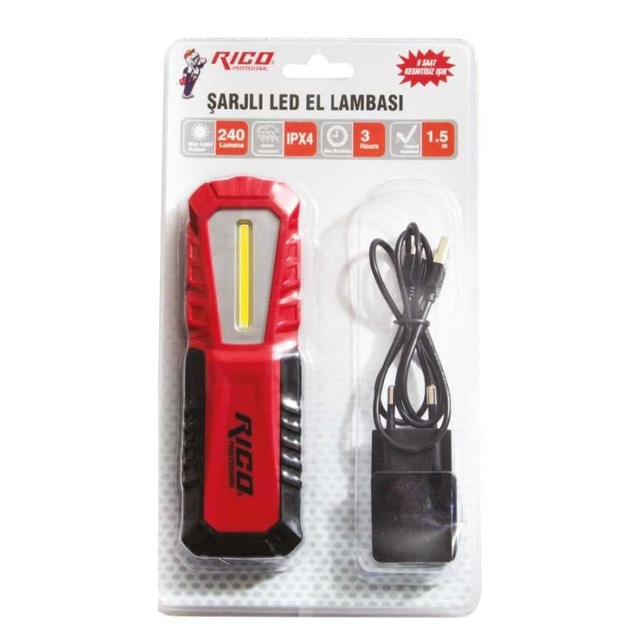 Rico 013-RC0037 K16 240Lm Şarjlı Led Lamba