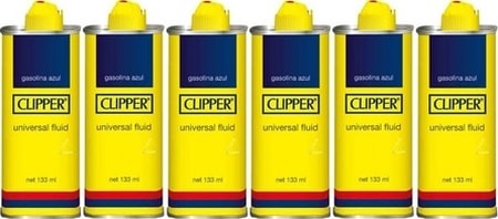 Clipper Benzin Çakmak Benzini 133Ml x 6 Adet + 20 Li Çakmak Taşı