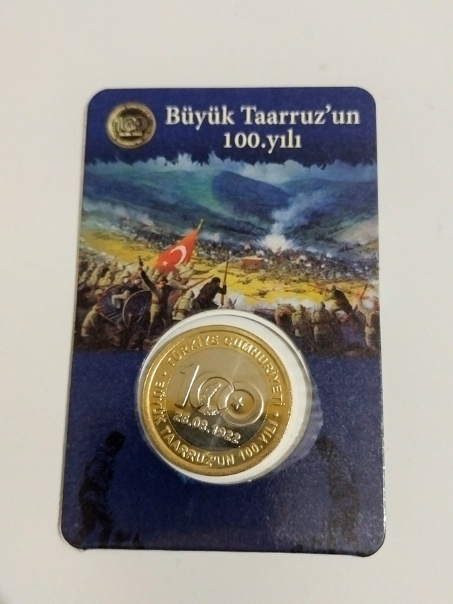 Buyuk Taaruzun 100 Yılı Hatıra Parası