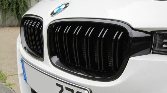 Bmw F30 Çift Çizgi Ön Panjur Izgara 2012-2018 Arası Parlak Siyah