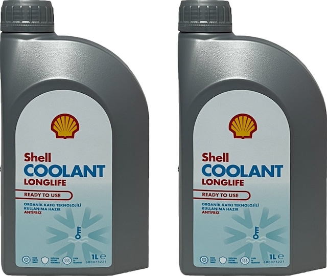 Shell Coolant Lonflife 4 Mevsimlik Kırmızı Antifriz 1 L (2 Adet)