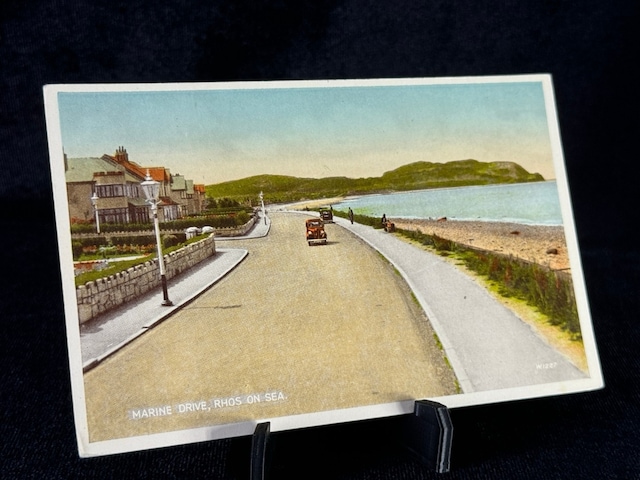 İngiltere Marıne Drıve, Rhos On Sea Post Card W1227 Carbo Colour Valentin & Son London Nadir Teşhir Ürün