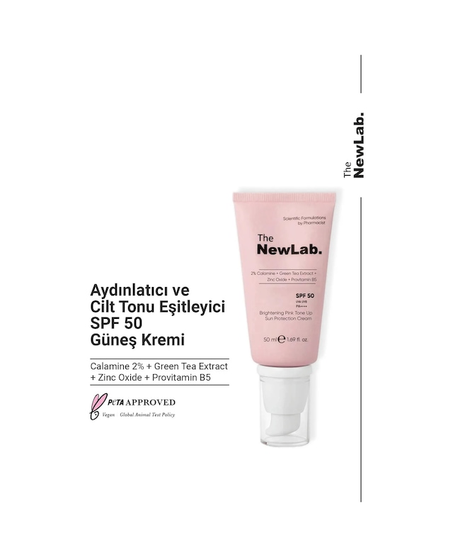 The NewLab Aydınlatıcı Ve Cilt Tonu Eşitleyici Güneş Kremi 50+ Spf
