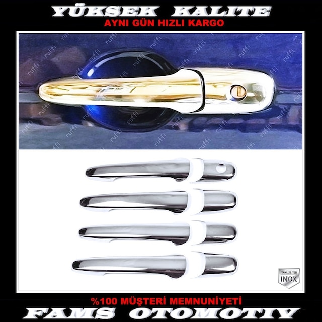 Mazda 3 Krom Kapı Kolu 4 Kapı 2003-2009 P.Çelik