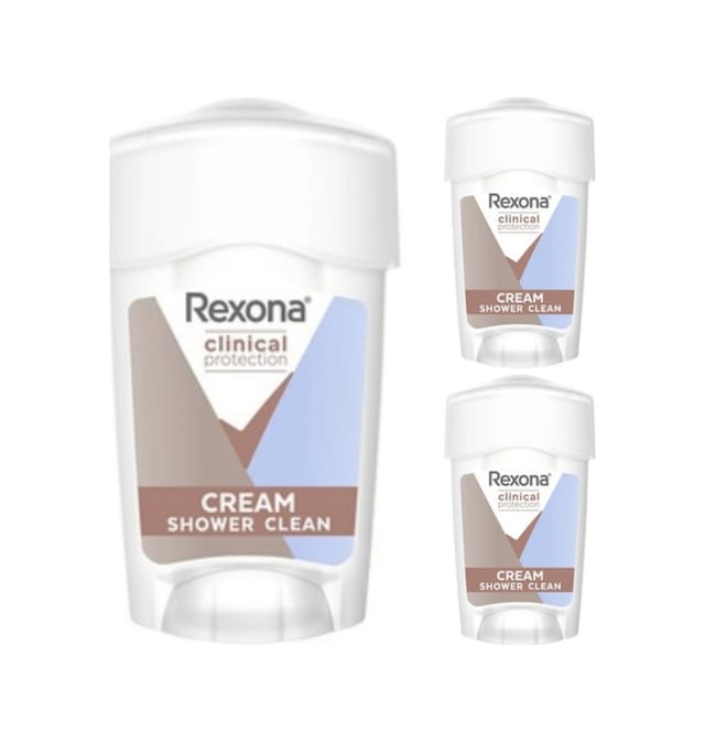 Rexona Clinical Clean Stick Clinical Protection Shower Clean Kadın Stick Deodorant 45 ML x 3