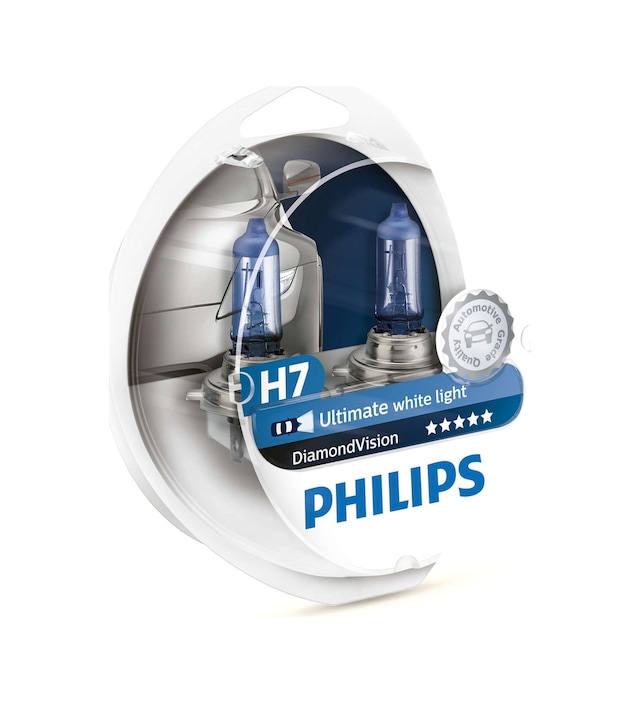 Philips H7 Diamond Vision 12V 55W 5000K- Far Ampul Seti