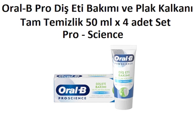 Oral-B Diş Eti Bakımı ve Plak Kalkanı Diş Macunu 4 x 50 ML