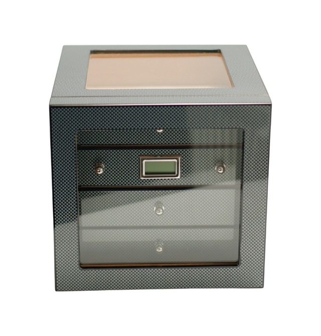 Premiumquality Recoleta Karbon Desenli Sedir Humidor Puro Kutusu 00000tr9642
