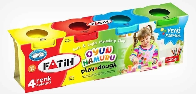 Fatih Oyun Hamuru 4 Renk