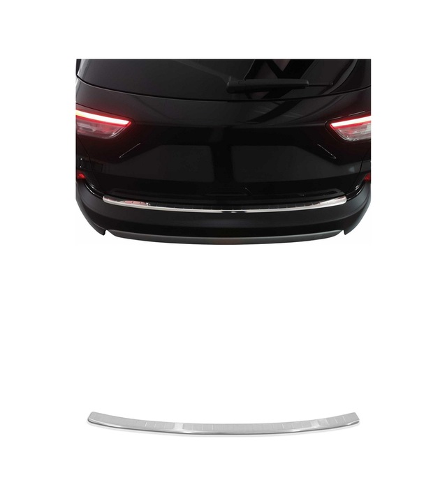 Ford Kuga Iıı 2019-2024 Uyumlu Krom Arka Tampon Eşiği Paslanmaz Çelik