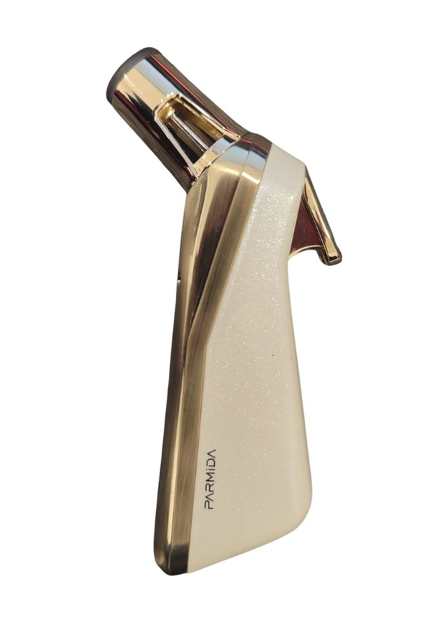 Parmida Tek Torch Pürmüz Beyaz - Gold Metal Puro Çakmağı - Tr9211