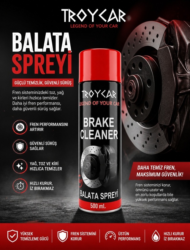 Troycar Fren Balata Spreyi 500 Ml