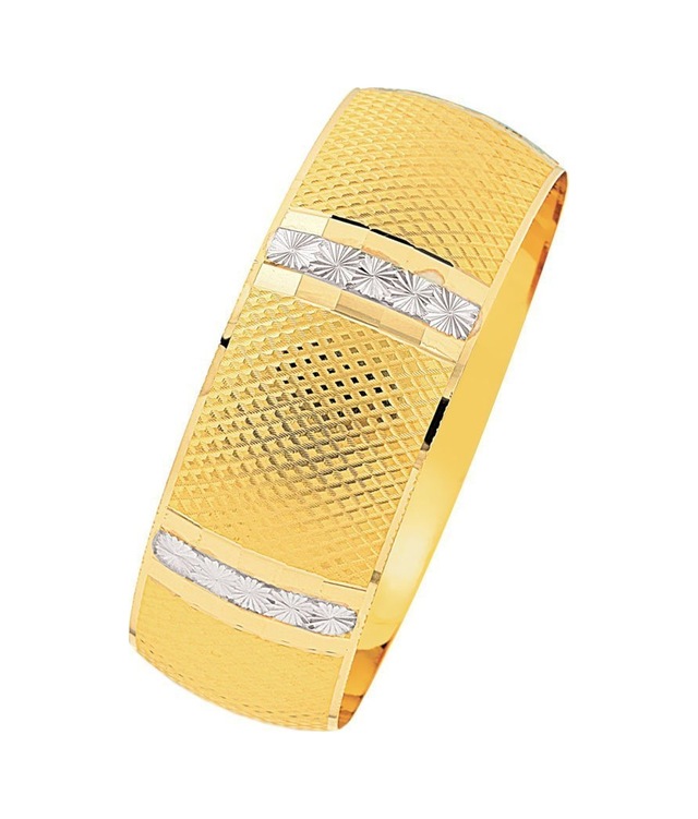 14 Ayar Mega Bilezik 25.00 Gram Yıldız Rodajlı