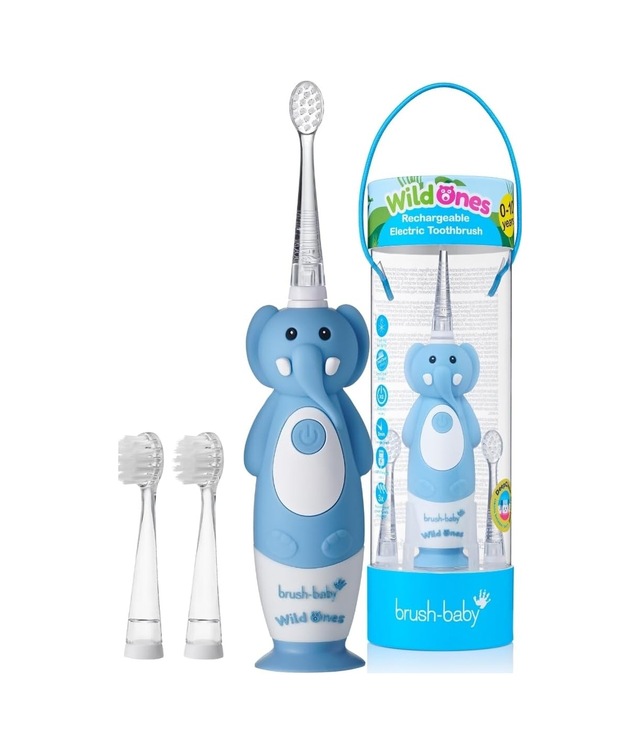 Baby Sonic Brush-baby Wildones Fil Desenli Çocuk Şarjlı Elektrikli Diş Fırçası, Zamanlayıcılı Diğer
