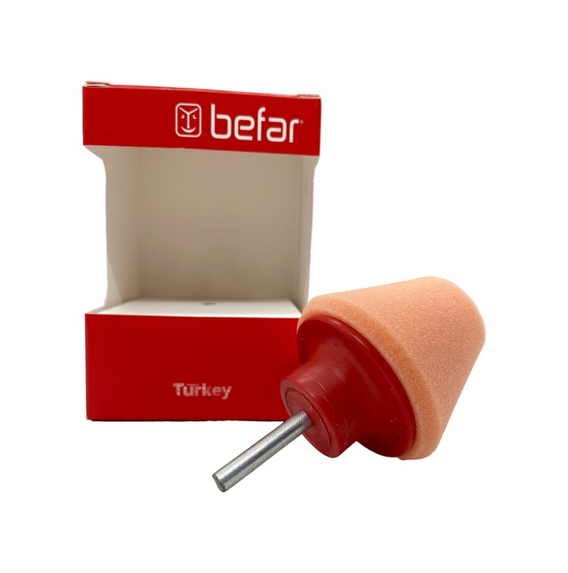 Befar Konik Matkap Tipi Jant Temizleme Süngeri 30mmx60mmx50mm