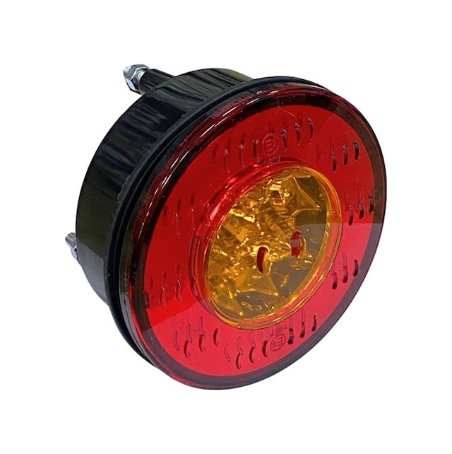 12v Sinyal Lambası Reflektörlü Sarı 6 Ledli Yuvarlak 98 Mm