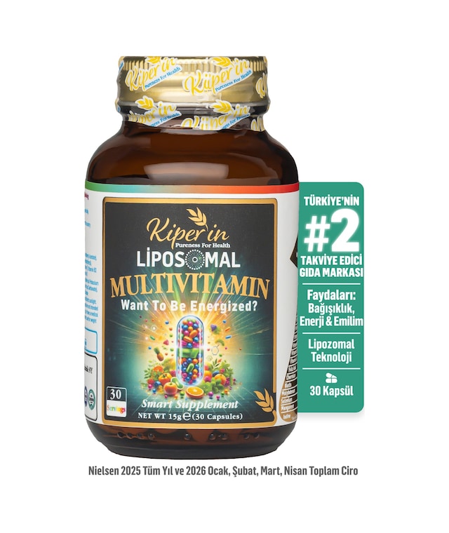Kiperin Lipozomal Multivitamin 13 Vitamin & 6 Mineral Cilt - Saç - Tırnak & Enerji Akıllı Gıda Takviyesi