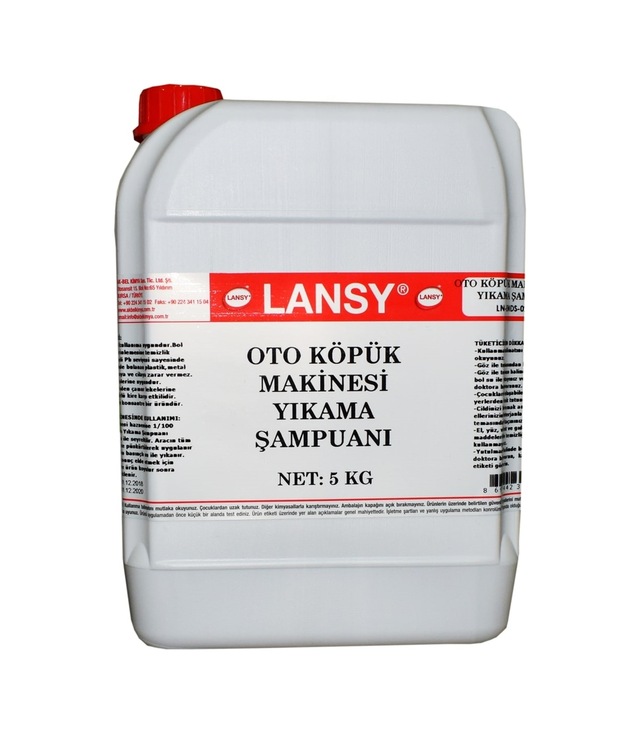 Lansy Oto Köpük Makinesi Şampuanı Konsantre 5 Kg