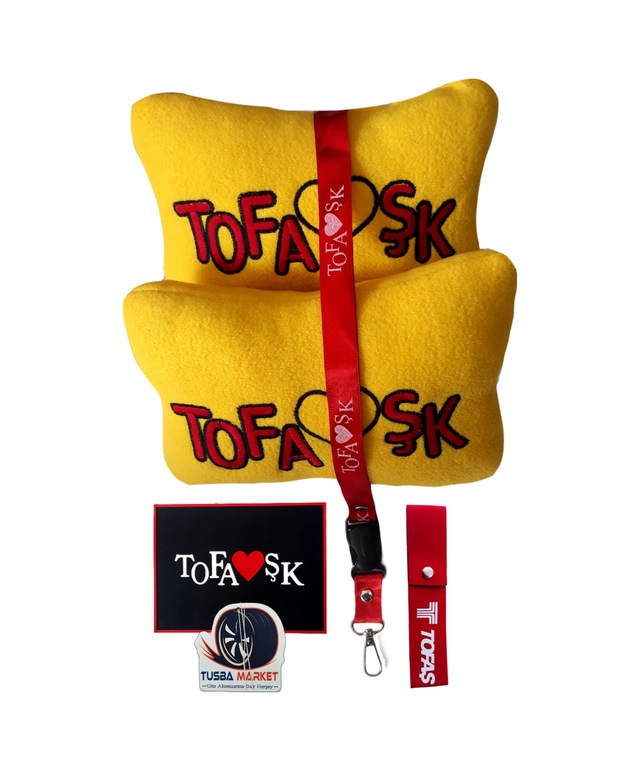 Tofaş Uyumlu Ortopedik Araç Seyahat Sarı Boyun Yastığı / Araç Aksesuar