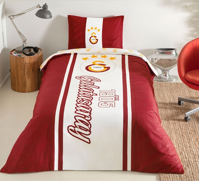 Taç Lisanslı Galatasaray 1905 Glow Tek Kişilik Nevresim Takımı