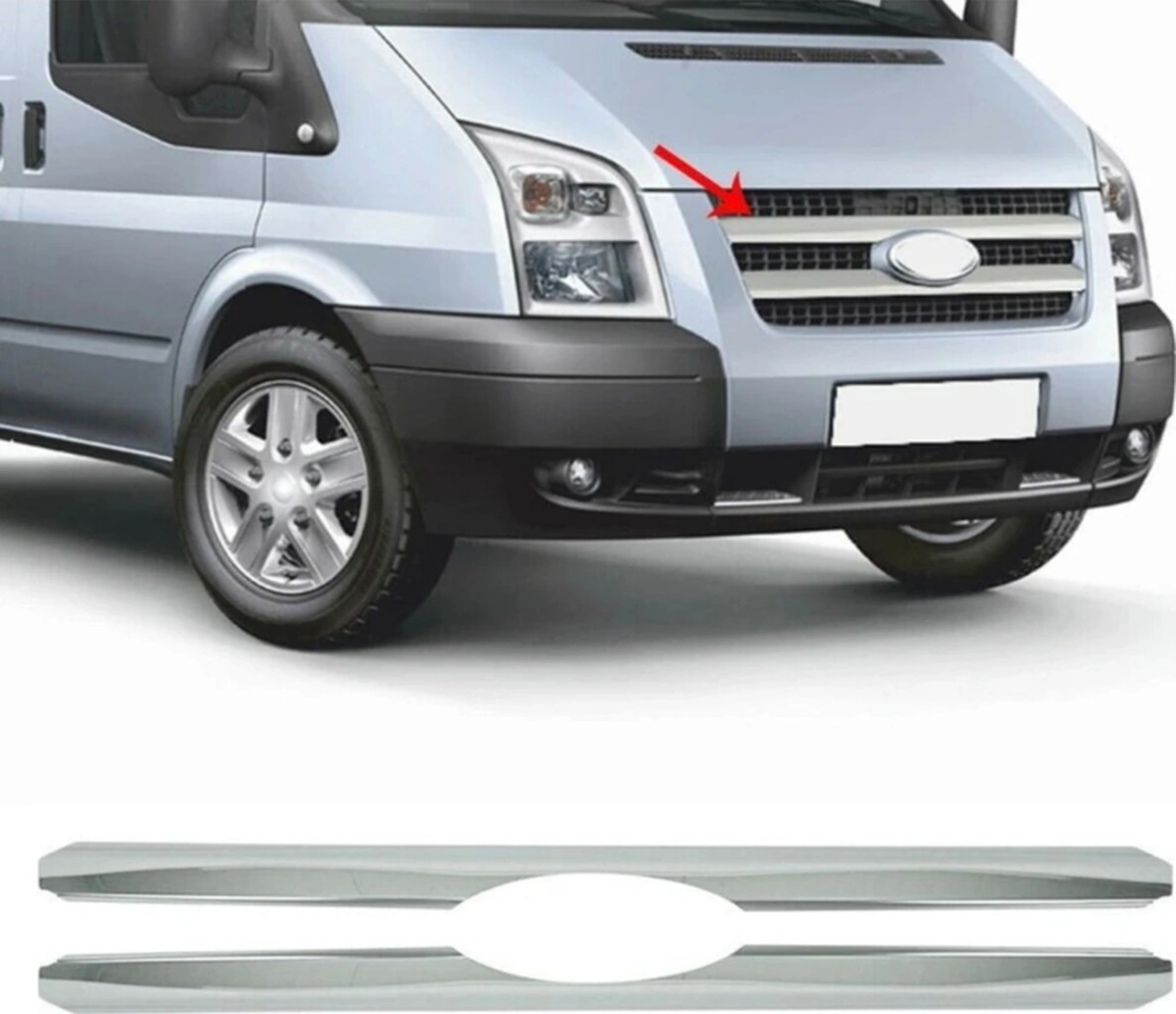 Ueskrom Ford Transit Krom Ön Panjur 2 Parça 2007-2013 Parlak