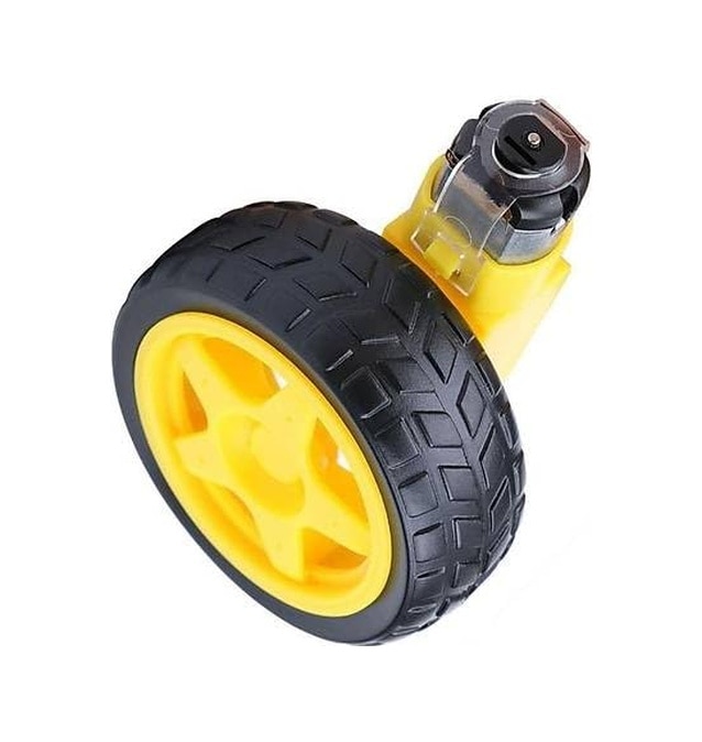 Sanec Motor Ve Tekerlek Seti 6v 250rpm Arduino