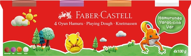 Faber-Castell Oyun Hamuru 4 Renk 4x100