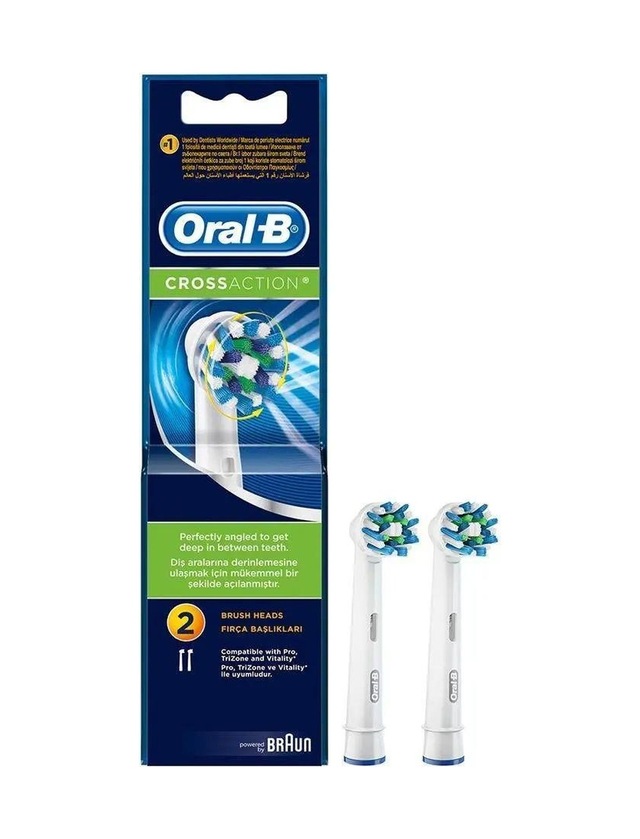 ORAL B YEDEK CROSS ACTION 2 Lİ SİYAH
