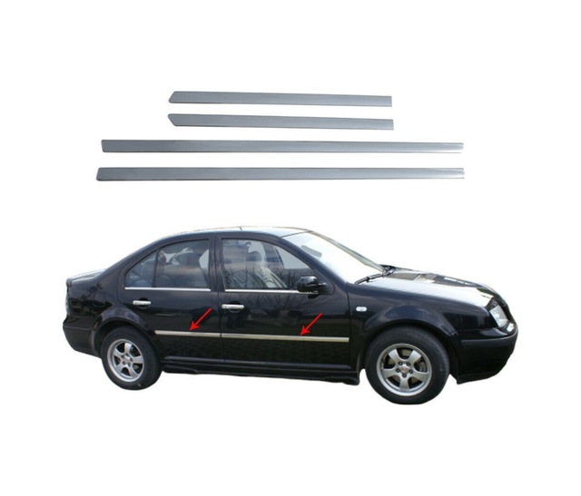 Volkswagen Bora Krom Kapı Çıtası 1998-2004 4prç Paslanmaz Çelik N11.276
