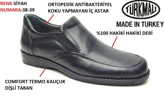 Erkek Ayakkabi Kislik Comfort Taban Hakiki Deri 38 39 Numara Fiyatlari Ve Ozellikleri