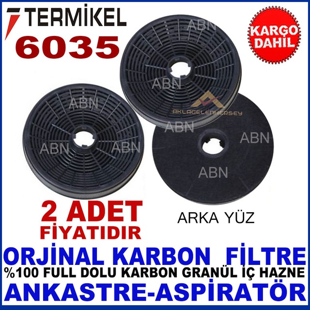 Termikel 6035 Model Ankastre Davlumbaz Granul Karbon Filtre 140 29 Tl Istocstore Com